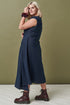 Image 3 of Japanese linen dress organic and simple samurai design Salem from Baltic Linen